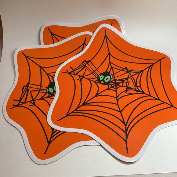 Set of 3 Halloween placemats, spider web design NEW - Picture 11 of 12